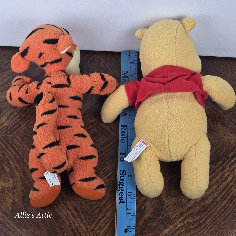 Winnie The Pooh Tigger Rattle 11" Plush Stuffed Animal Doll Bear Tiger Baby Toy - Picture 5 of 6
